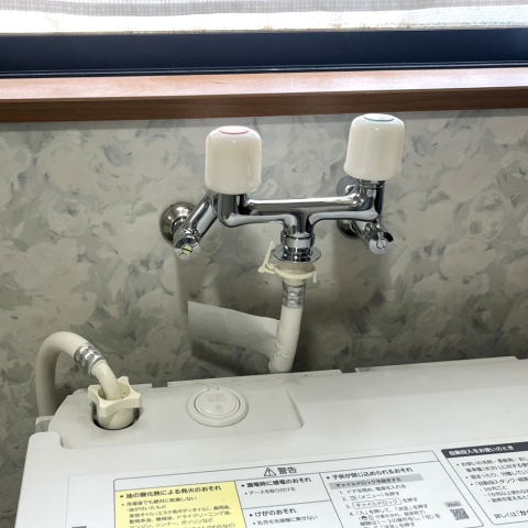 洗濯機用蛇口の交換をしました！